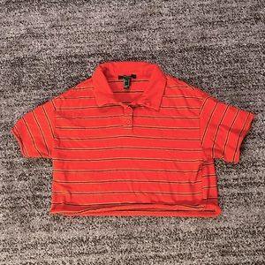 Forever 21 collared crop top